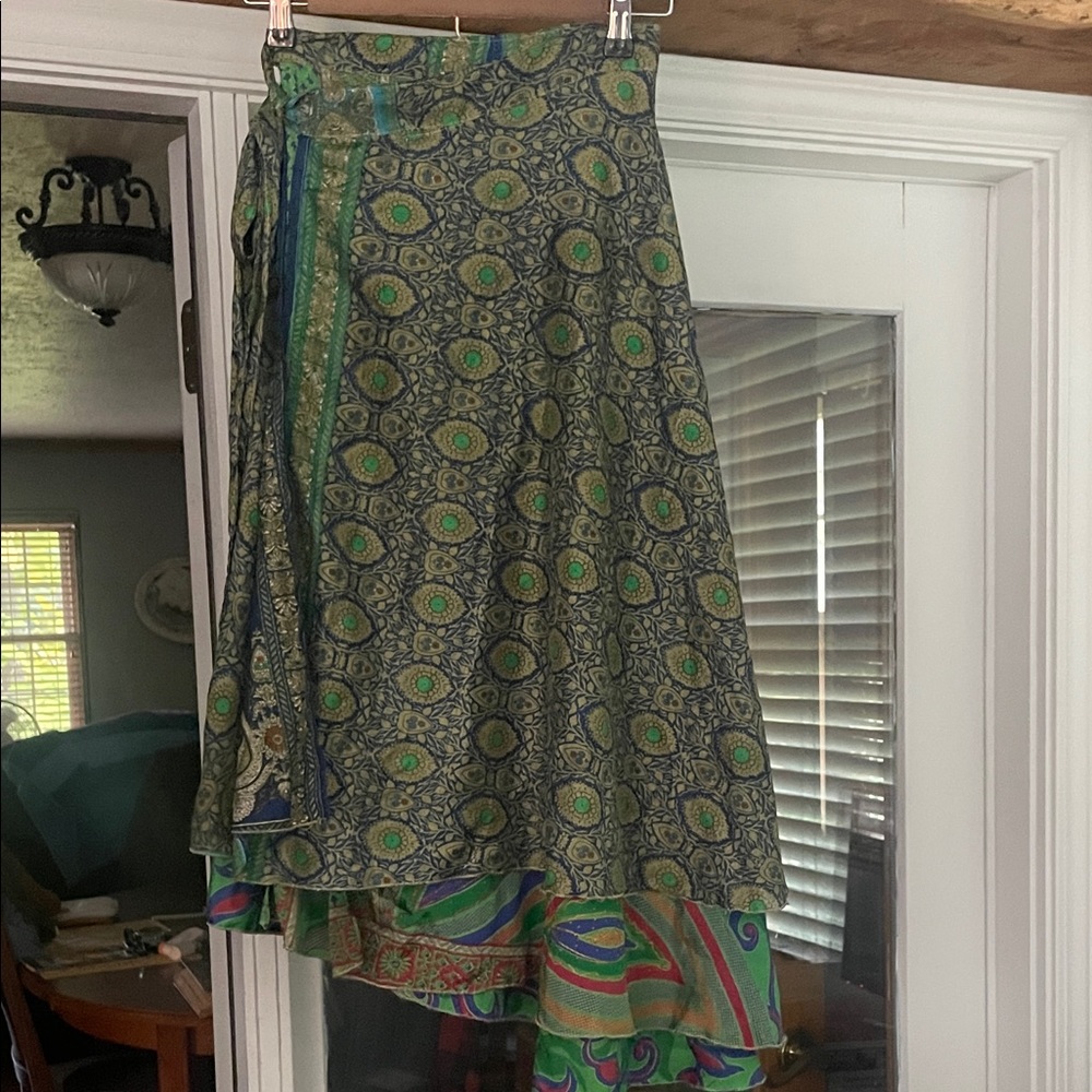 Earthbound Multicolor Asymmetrical Wraparound Ski… - image 1